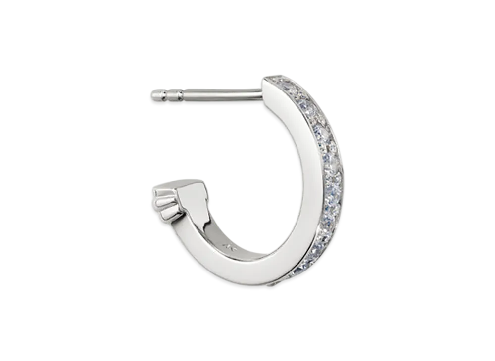 GOD ONLY KNOWS Hoop Earring "Silver"