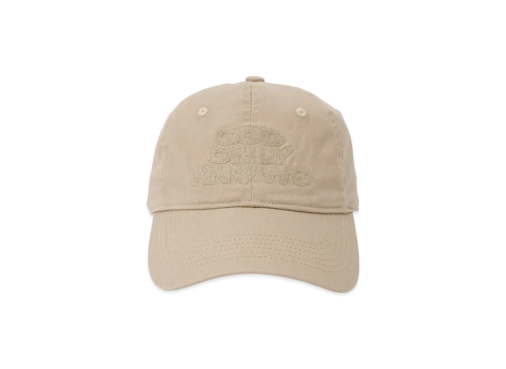 GOD ONLY KNOWS Logo Cap "Beige"