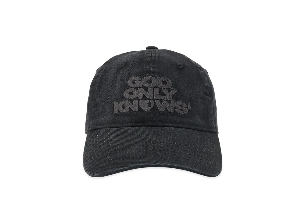 GOD ONLY KNOWS Logo Cap "Black"