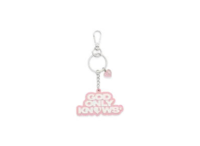 GOD ONLY KNOWS Logo Key Ring "Pink"