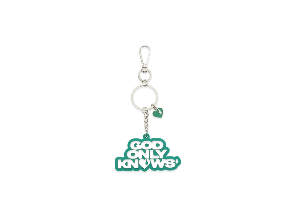 GOD ONLY KNOWS Logo Key Ring "Green"