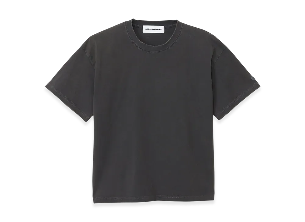 GOD ONLY KNOWS Photo Print T-Shirt "Faded Gray"