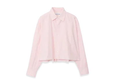 GOD ONLY KNOWS Cropped Plain Shirt "Pink"