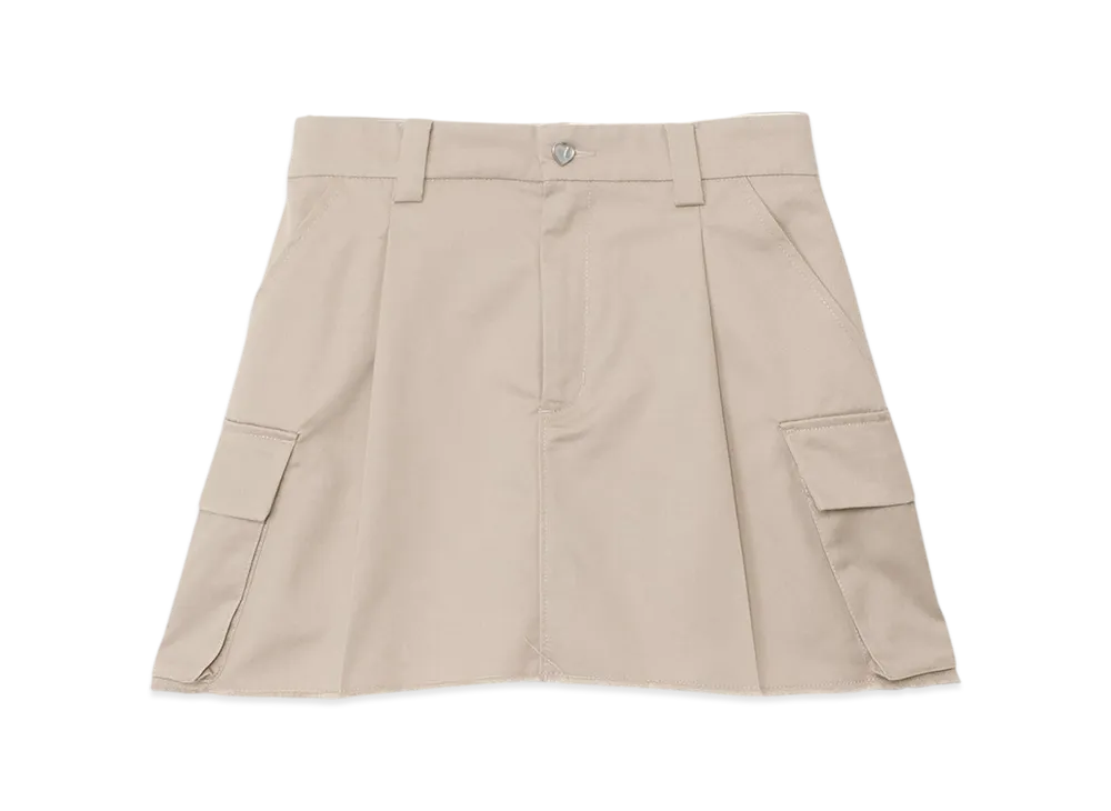 GOD ONLY KNOWS Cargo Mini Skirt "Beige"