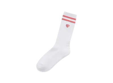 GOD ONLY KNOWS Heart Logo Line Socks "Pink"