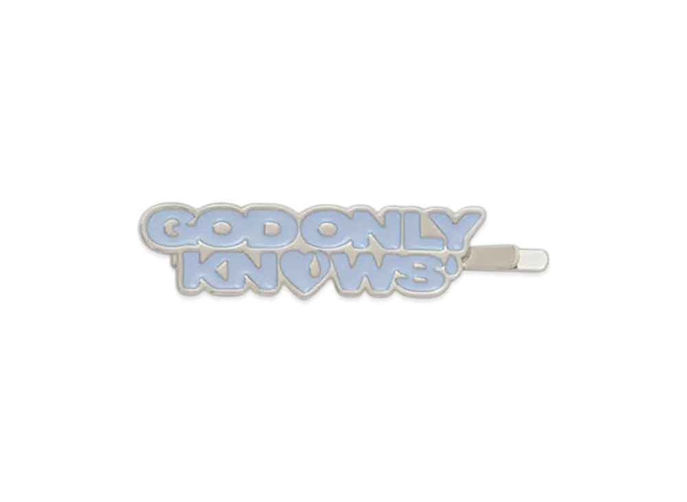 GOD ONLY KNOWS Logo Hair Clip "Sax"