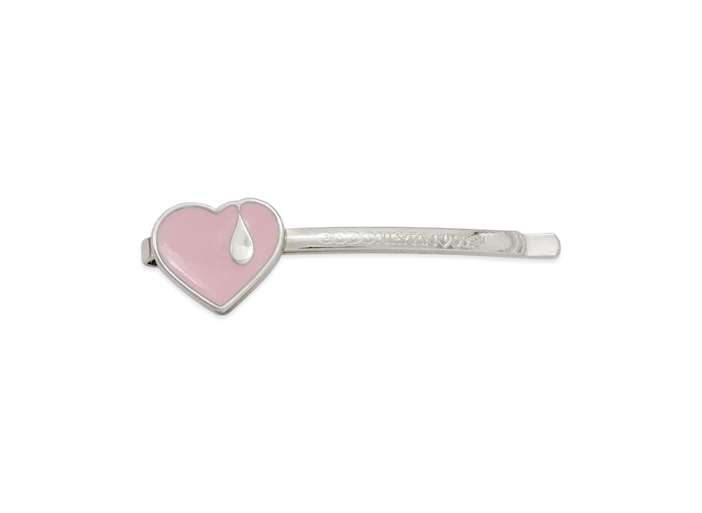 GOD ONLY KNOWS Heart Hair Clip "Pink"