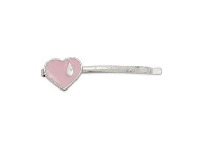 GOD ONLY KNOWS Heart Hair Clip "Pink"