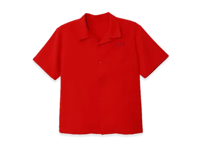 GOD ONLY KNOWS Open Collar Shirt "Red"
