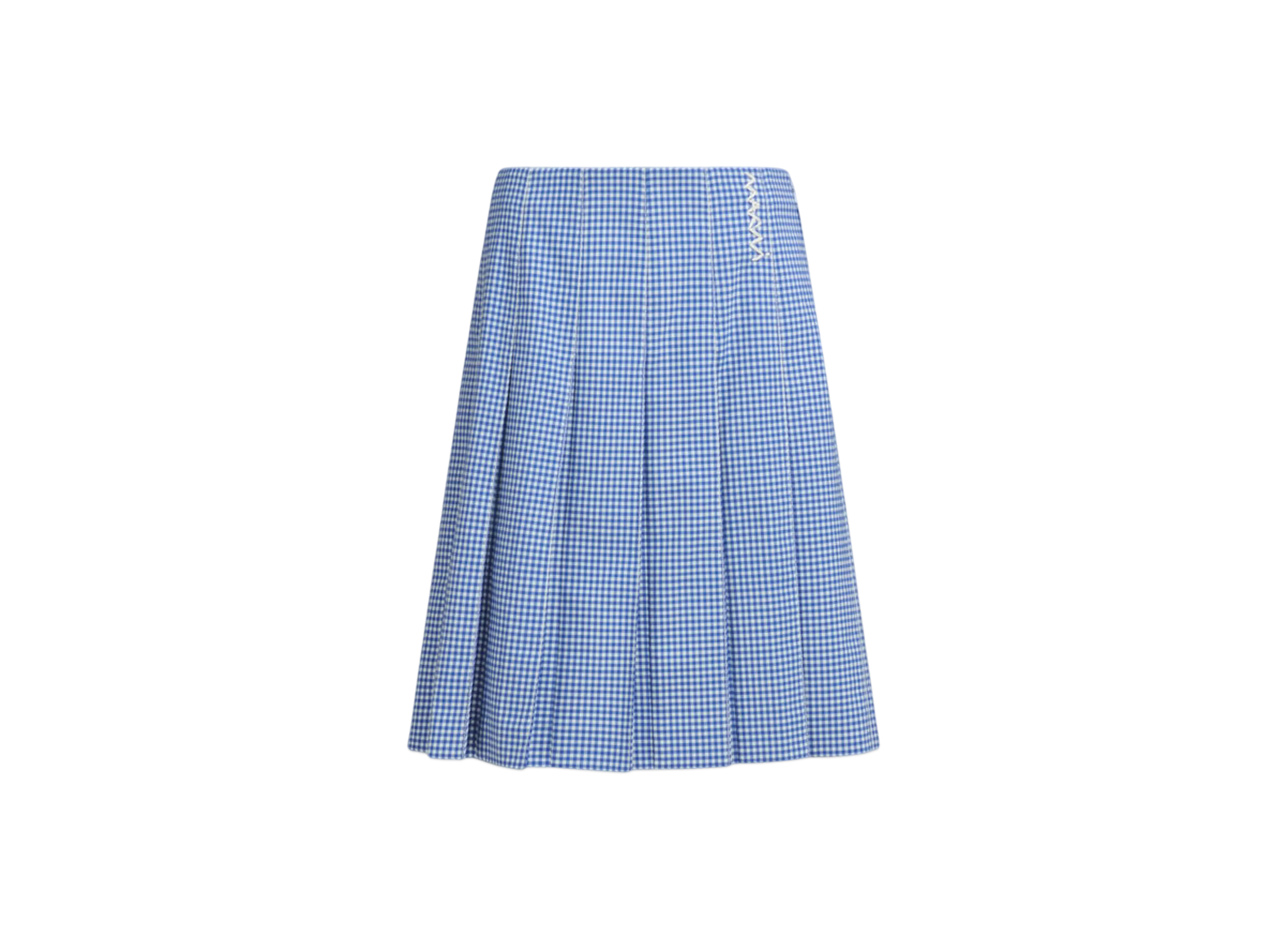 Marni Women's Wool Blend Pleated Skirt "Blue"