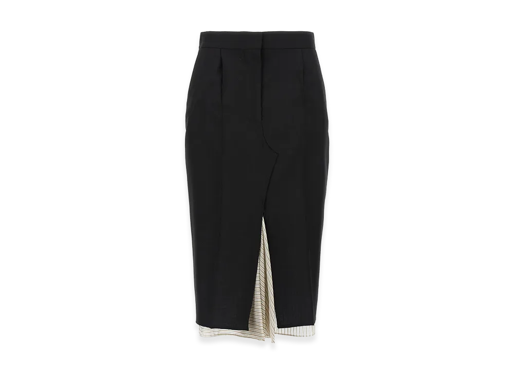 MARNI Women's Exposed Lining Skirt "Black"