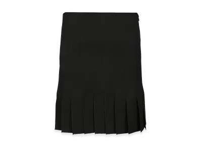 MARNI Women's Pleated Wool Mini Skirt "Black"