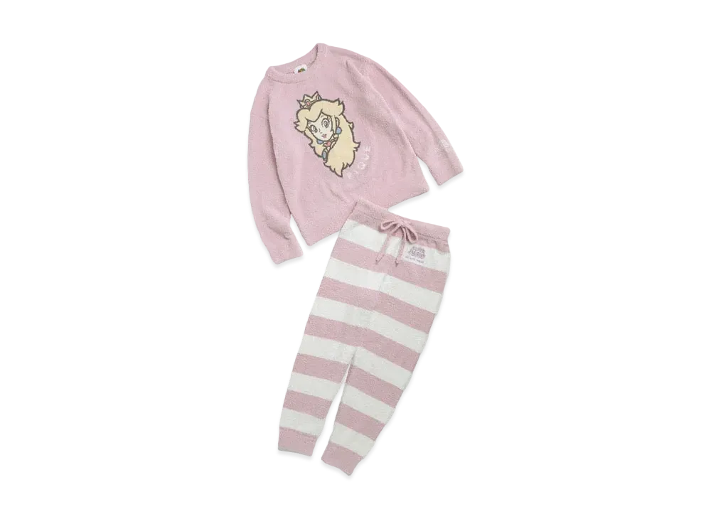 GELATO PIQUE x SUPER MARIO Ladies Babymoco JQD Pullover & Long Pants "Pink"