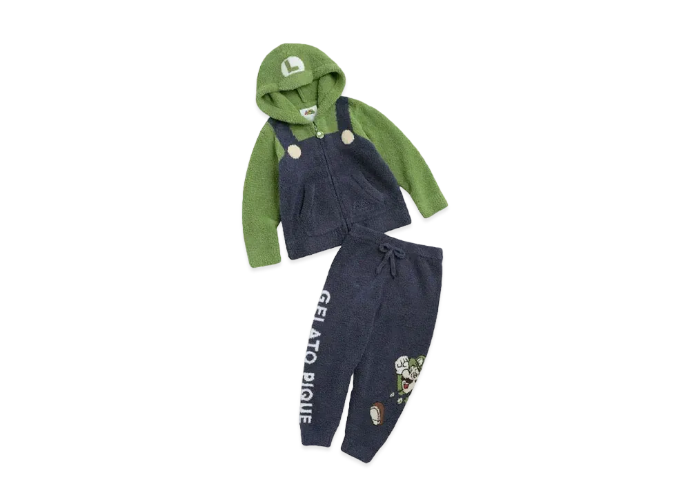 GELATO PIQUE x SUPER MARIO Kids Luigi Parka & Long Pants "Green"