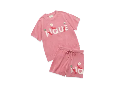 GELATO PIQUE x PIKMIN Jacquard Pullover & Shorts Set "Red"