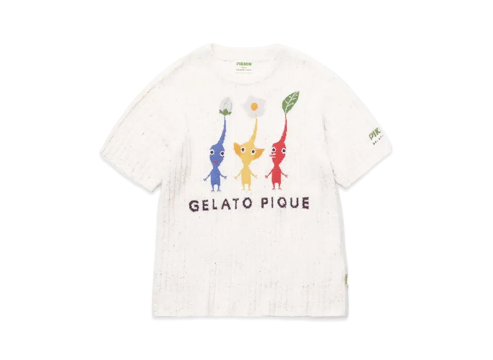 GELATO PIQUE x PIKMIN Smoothie Rib Pullover "Off White"