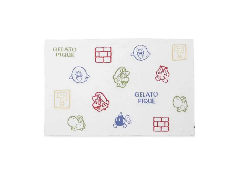 GELATO PIQUE x SUPER MARIO Baby Moco Jacquard Blanket "Off White"