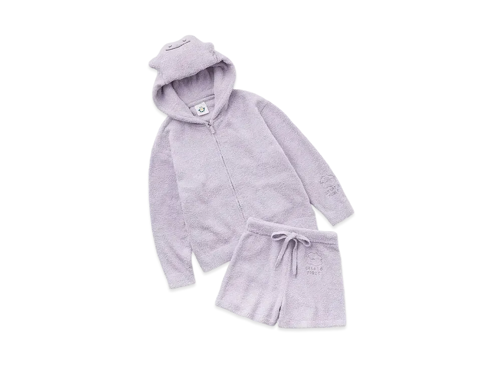 GELATO PIQUE x Pokemon Sleep Babymoko Metamon Parker & Short Pants Set "Purple"