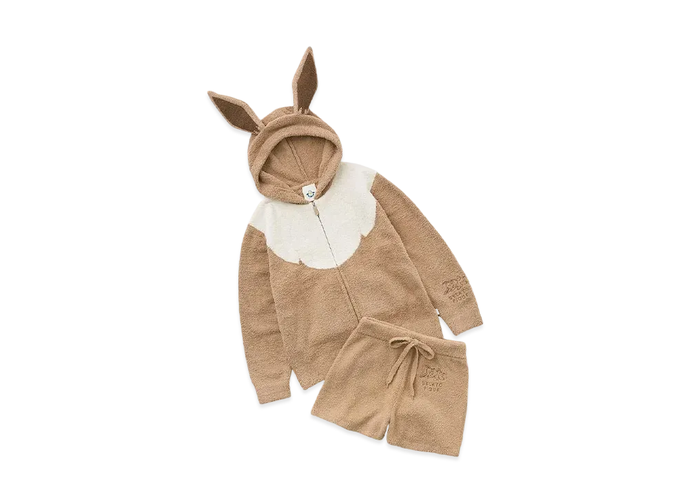 GELATO PIQUE x Pokemon Sleep Babymoko Eievui Parker & Short Pants Set "Camel"
