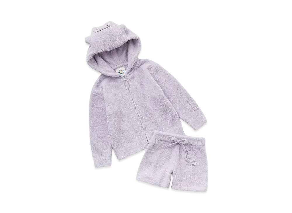 GELATO PIQUE x Pokemon Sleep Kids Babymoko Metamon Parker & Short Pants Set "Purple"