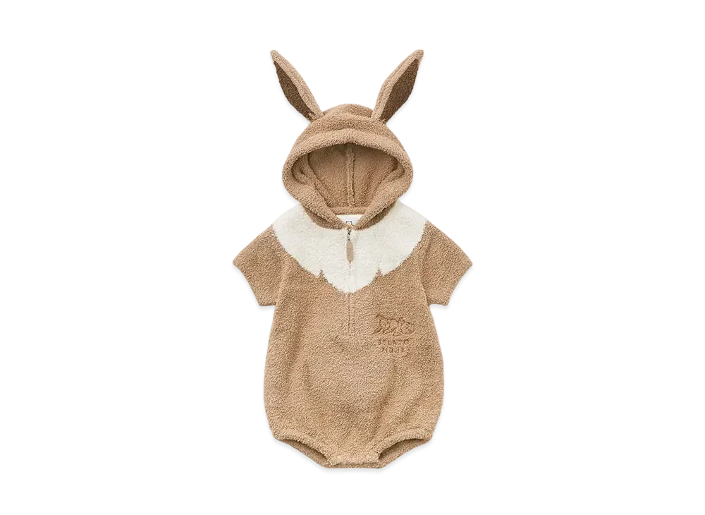 GELATO PIQUE x Pokemon Sleep Baby BebiMoko Eievui Rompers "Camel"