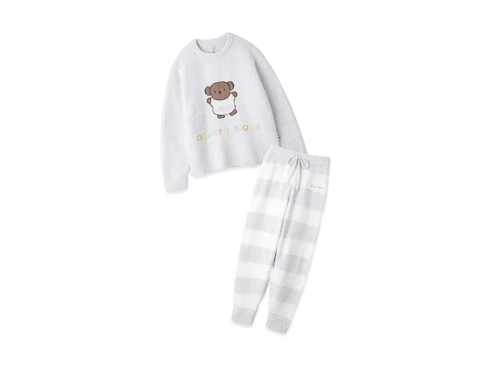 GELATO PIQUE x Dick Bruna Baby Moko Jacquard Pullover & Long Pants Set "Light Blue"
