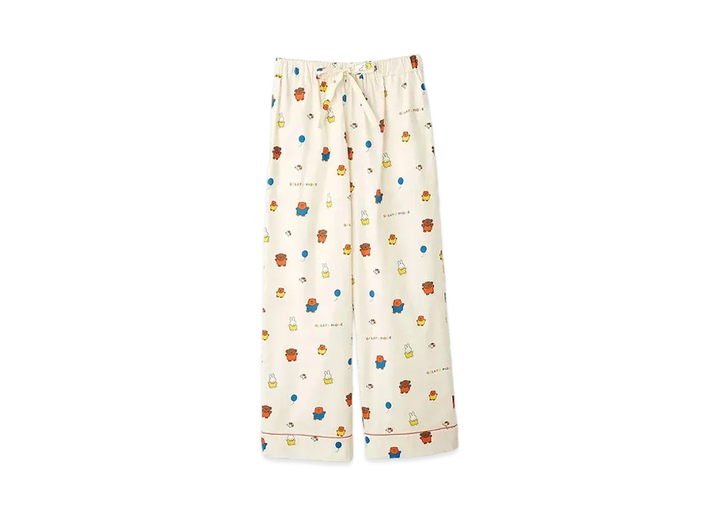 GELATO PIQUE x Dick Bruna All-Over Print Neru Long Pants "Cream"
