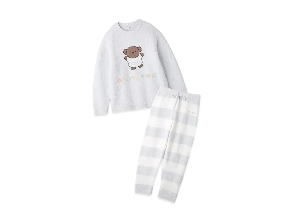 GELATO PIQUE x Dick Bruna Men's Baby Moko Jacquard Pullover & Long Pants Set "Light Blue"