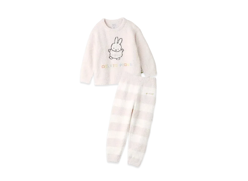 GELATO PIQUE x Dick Bruna Kids Baby Moko Jacquard Pullover & Long Pants Set "Pink"