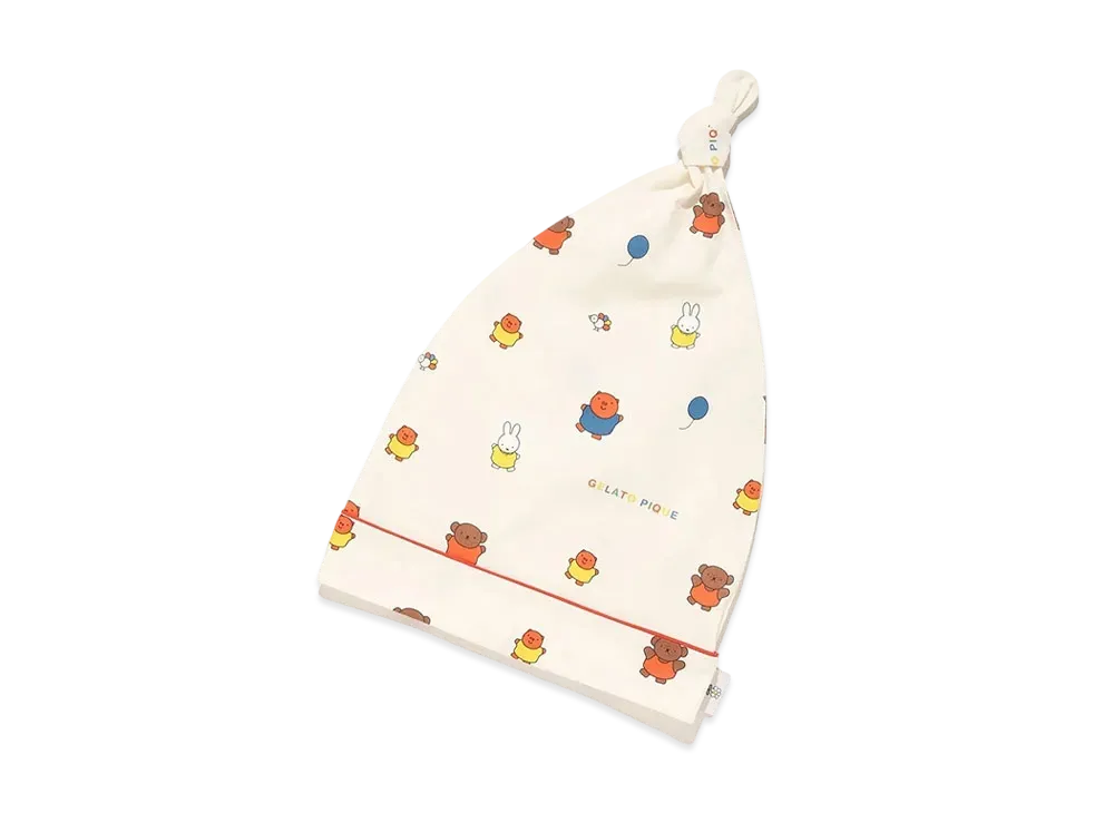 GELATO PIQUE x Dick Bruna All-Over Print Neru Nightcap "Cream"