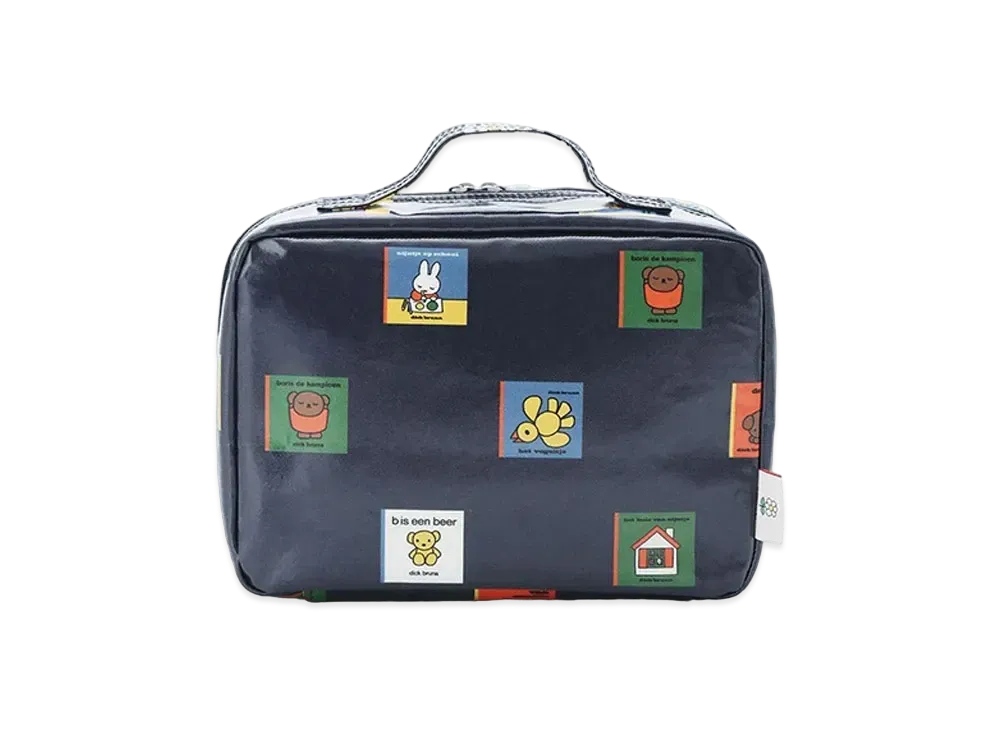 GELATO PIQUE x Dick Bruna Picture Book Pattern Diaper Pouch "Navy"