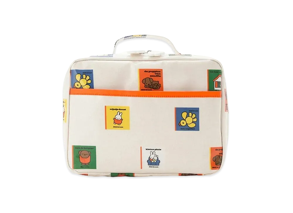 GELATO PIQUE x Dick Bruna Picture Book Pattern Diaper Pouch "Cream"