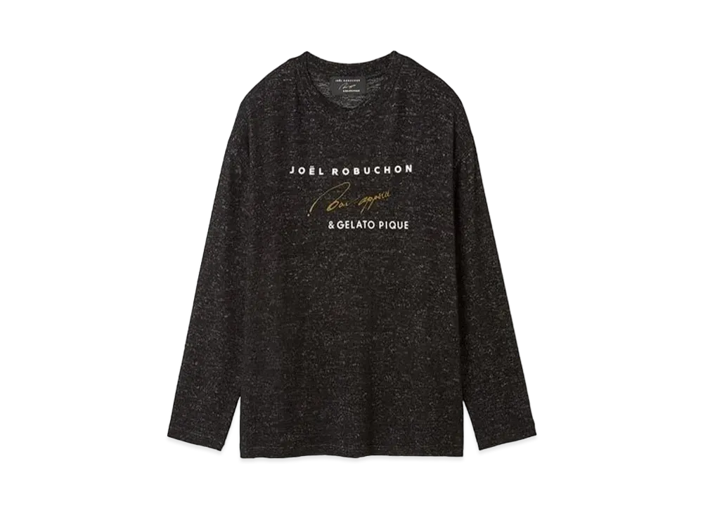GELATO PIQUE x JOEL ROBUCHON Homme Snow One Point Long T-Shirt "Black"