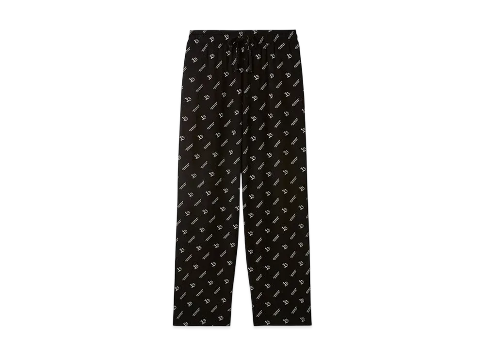 GELATO PIQUE x JOEL ROBUCHON HOMME All-Over Pattern Long Pants "Black"