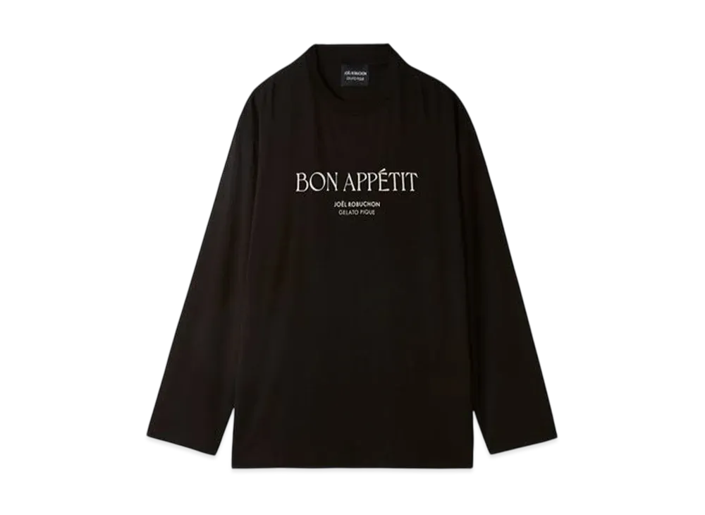 GELATO PIQUE x JOEL ROBUCHON HOMME One Point Long Tee "Black"