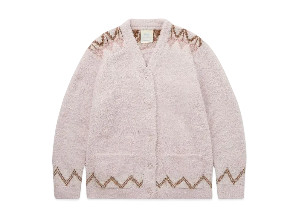 GELATO PIQUE x Steiff Fair Isle cardigan "Pink"
