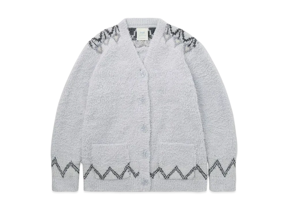 GELATO PIQUE x Steiff Fair Isle cardigan "Blue"