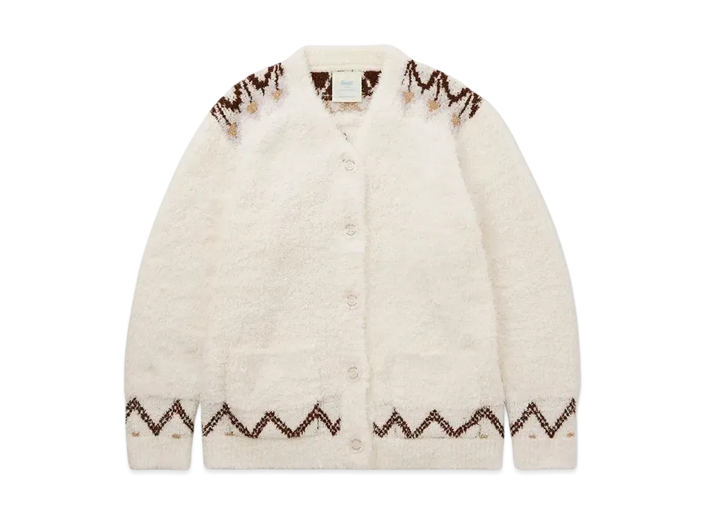 GELATO PIQUE x Steiff Fair Isle cardigan "Cream"