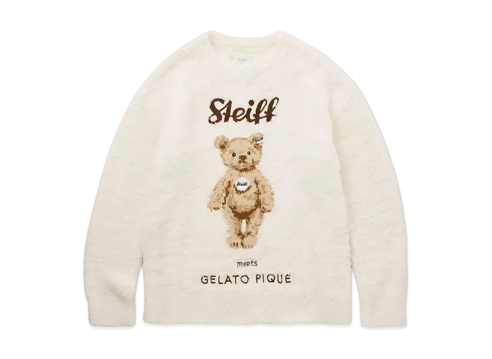 GELATO PIQUE x Steiff Homme Gelato James Jacquard Pullover "Cream"