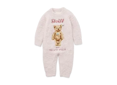 GELATO PIQUE x Steiff Baby Gelato James Jacquard Romper "Pink"