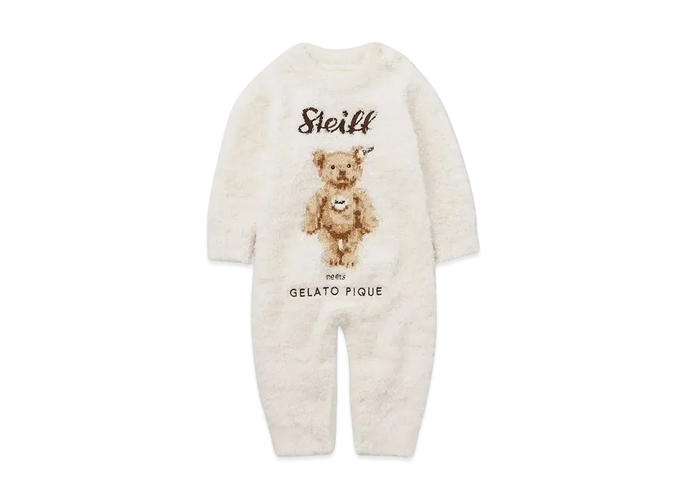 GELATO PIQUE x Steiff Baby Gelato James Jacquard Romper "Cream"