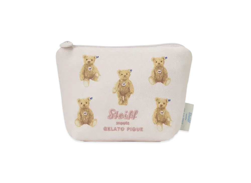 GELATO PIQUE x Steiff James Embroidered Tissue Pouch "Pink"