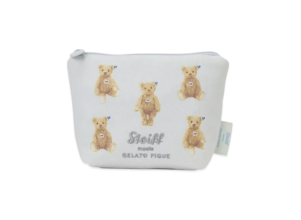 GELATO PIQUE x Steiff James Embroidered Tissue Pouch "Blue"