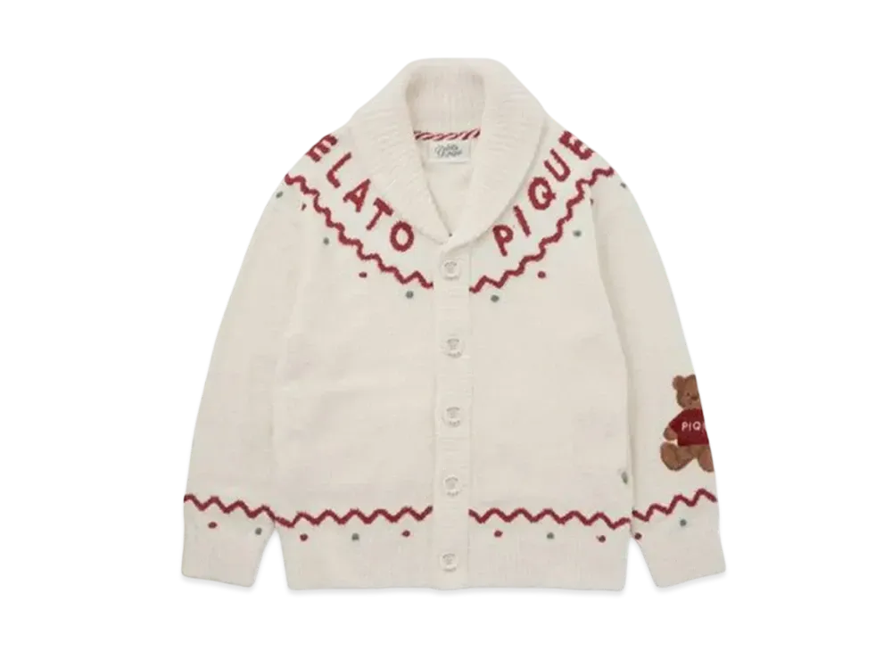 GELATO PIQUE Nordic Shawl Cardigan "Ivory"