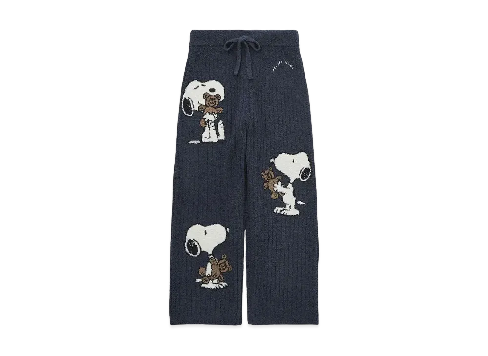 GELATO PIQUE x PEANUTS Snoopy x Bear Jacquard Long Pants "Navy"