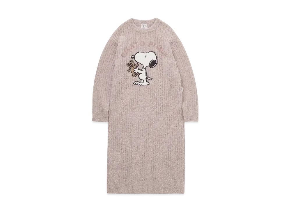 GELATO PIQUE x PEANUTS Snoopy x Bear Jacquard One Piece "Pink"