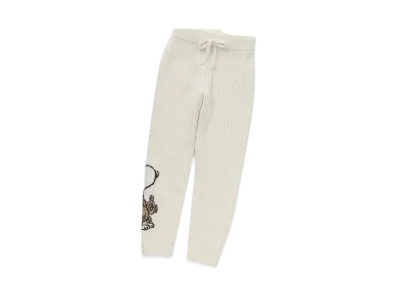 GELATO PIQUE x PEANUTS Junior Snoopy x Bear Jacquard Pullover & Long Pants Set "Off White"