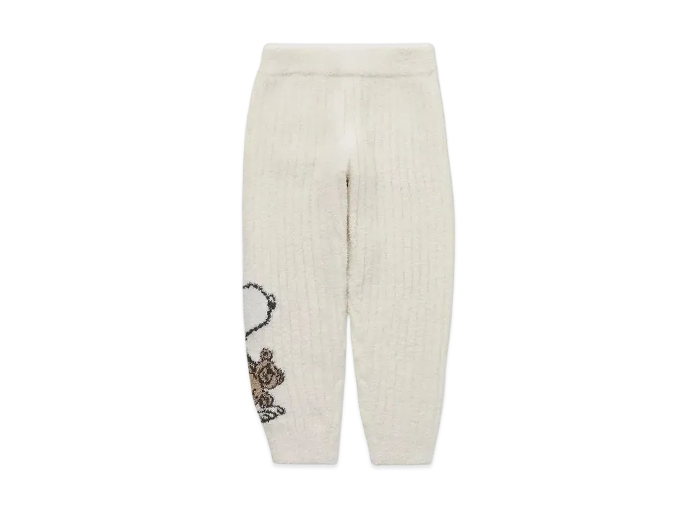 GELATO PIQUE x PEANUTS Kids Snoopy x Bear Jacquard Long Pants "Off White"