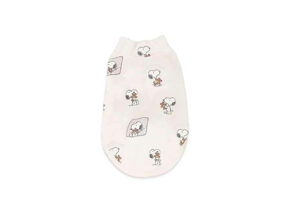 GELATO PIQUE x PEANUTS Cat & Dog Snoopy x Bear High Neck Long Sleeved Cut And Sew Pullover "Off White"