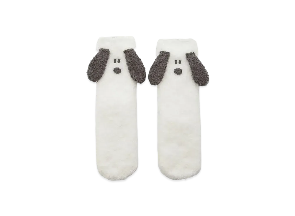 GELATO PIQUE x PEANUTS Junior Snoopy Baby Moko Socks "Off White"